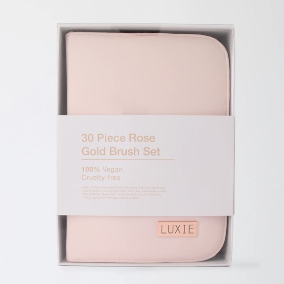 LUXIE 30-Piece Rose Gold Brush Set NWT - Picture 3 of 6